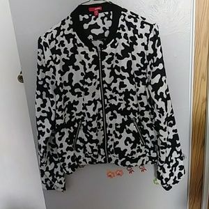 Bongo Cow Print Bomber Jacket